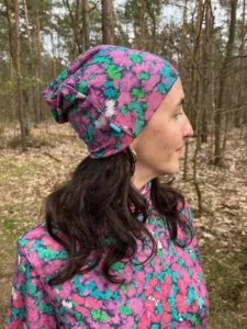 Merino čepice tenká – pinkpilio (135 g)