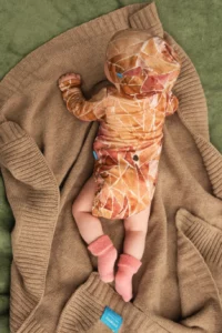 Merino body s dlouhým rukávem dětské – ginger gorpcore (135 g)