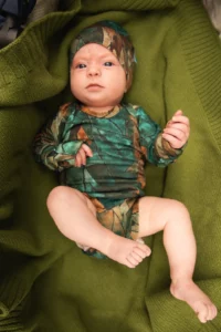 Merino body s dlouhým rukávem dětské – green gorpcore (135g)