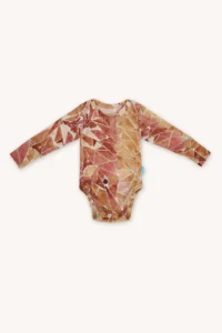 Merino body s dlouhým rukávem dětské – ginger gorpcore (135 g)