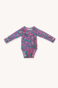 Merino body s dlouhým rukávem dětské – pinkpilio (135 g)
