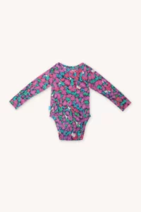Merino body s dlouhým rukávem dětské – pinkpilio (135 g)