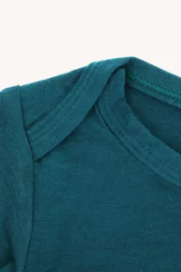 Merino body s dlouhým rukávem dětské – petrol (135 g)