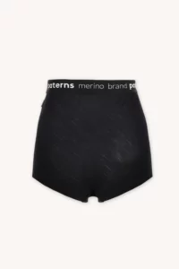Merino SKIN kalhotky boxer dámské – černé (135 g)