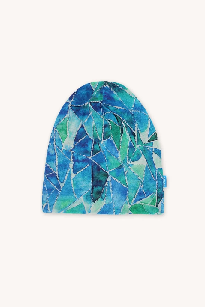 Merino čepice tenká – blue gorpcore (135 g)