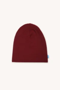 Merino čepice tenká – bordo (135 g)