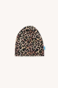 Merino čepice tenká dětská – leopard (135 g)