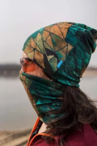 Merino multifunkční nákrčník – green gorpcore (135 g)