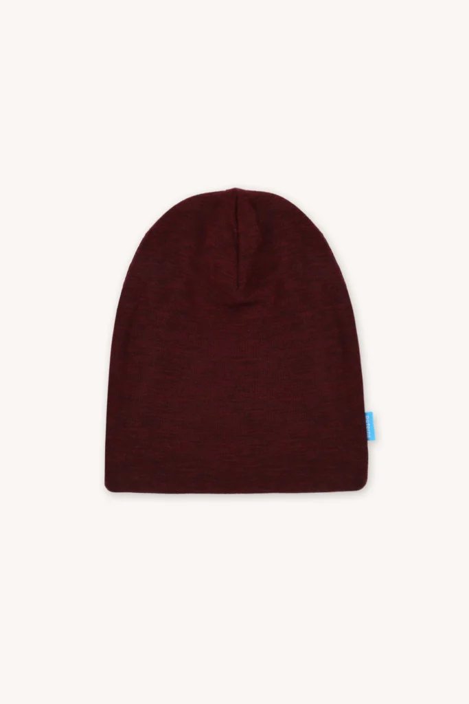 Merino termo čepice – bordo (180 g)