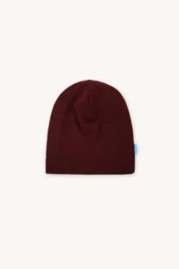 Merino termo čepice dětská – bordo (180 g)