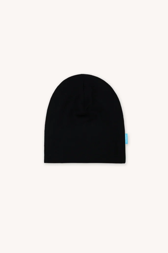 Merino termo čepice dětská – černá (180 g)