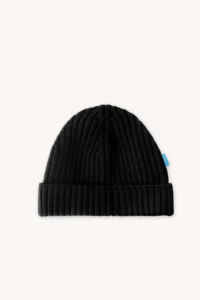 Merino čepice docker – černá
