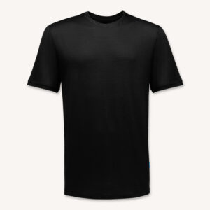 Merino tričko s krátkým rukávem pánské – černé (135 g)