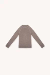 Merino termoprádlo top s dlouhým rukávem dětské – bežový (180 g)