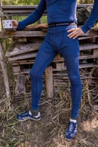 Merino termoprádlo spodky pánské – denim (180 g)
