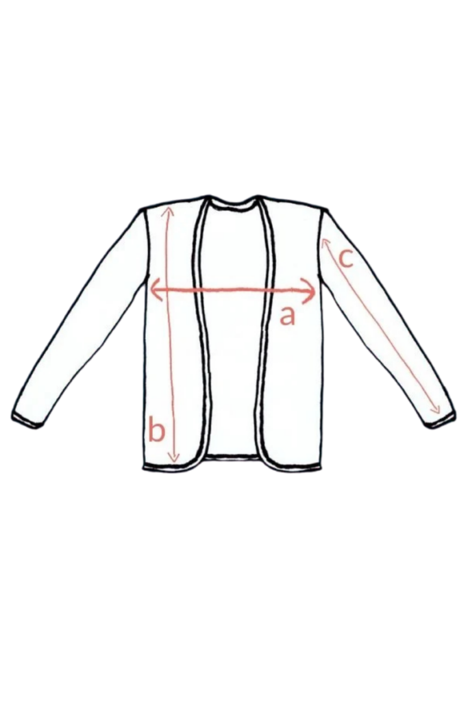 Kresba Merino kardiganu dámského - černá (180 g), z wełny merino 100%.