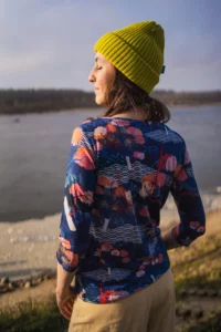 Merino tričko s 3/4 rukávem dámské – tengoku (135 g)