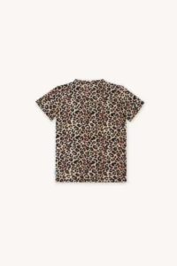 Merino tričko s krátkým rukávem dětské – leopard (135 g)