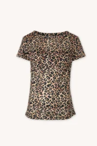 Merino tričko na kojení – leopard (135 g)