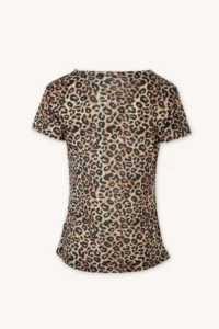 Merino tričko na kojení – leopard (135 g)