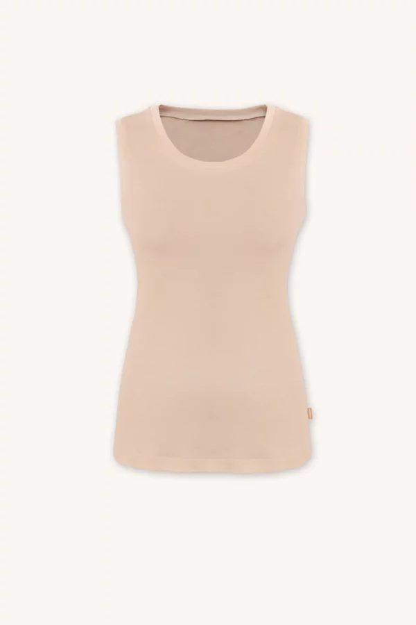 Merino SKIN tílko s výstřihem do U dámské – tělové (135 g)