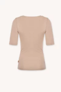 Merino SKIN spodní triko s krátkým rukávem a výstřihem do U dámské – tělové (135 g)