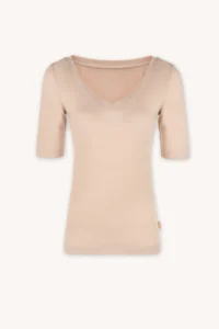 Merino SKIN spodní triko s krátkým rukávem a výstřihem do V – tělové (135 g)