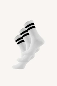 Trojbalení: merino trekingové ponožky – bílá