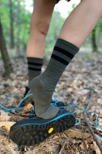 Trojbalení: merino trekingové ponožky – olivová