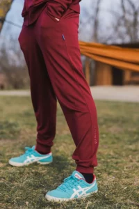 Merino tepláky pánské – bordo (250 g)