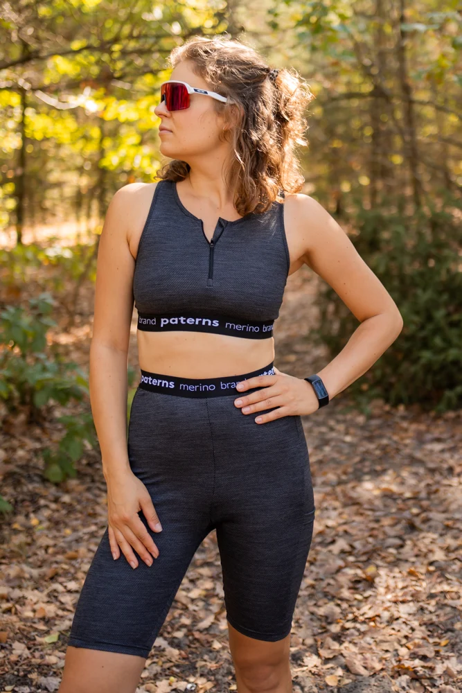 Merino sportovní top dámský – šedý (230 g) - M