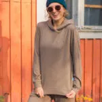 Merino mikina s kapucí dámská – mocha (250 g)