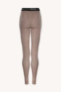 Merino termoprádlo legíny s vysokým pasem dámské – béžová (180 g)