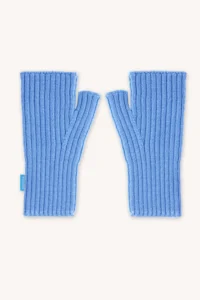 Merino mitenky – světle modré