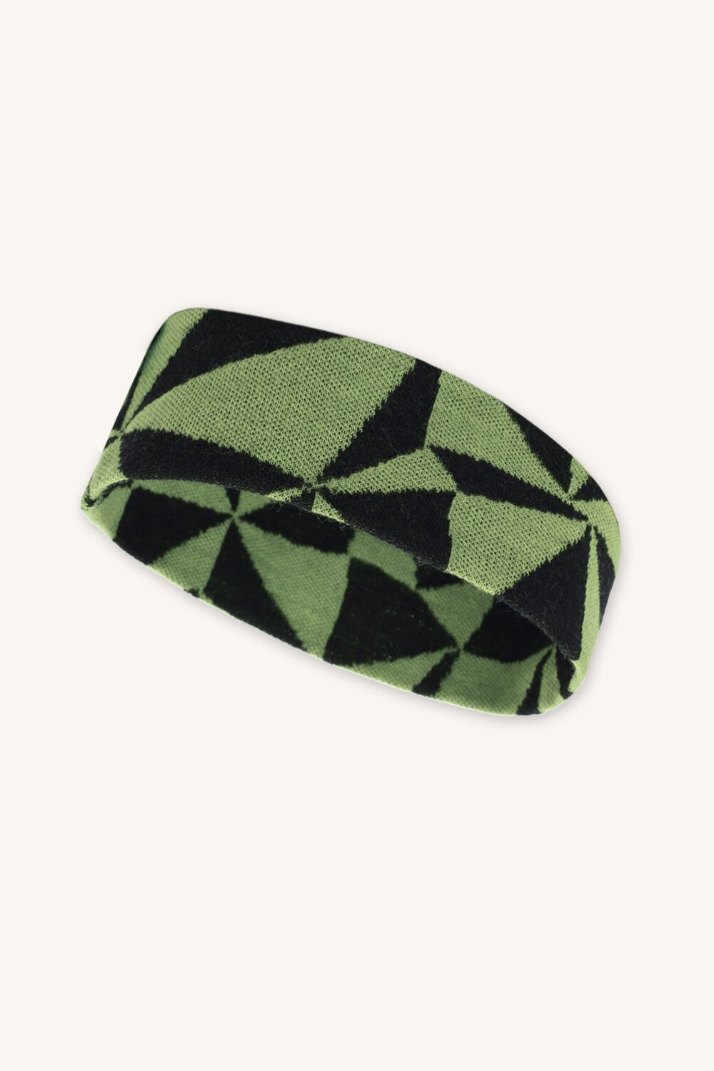 Merino čelenka – olivové trojúhelníky (190 g)