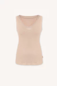 Merino SKIN tílko s výstřihem do V dámské – tělová (135 g)
