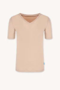 Merino SKIN spodní triko s krátkým rukávem a výstřihem do V pánské – tělové (135 g)