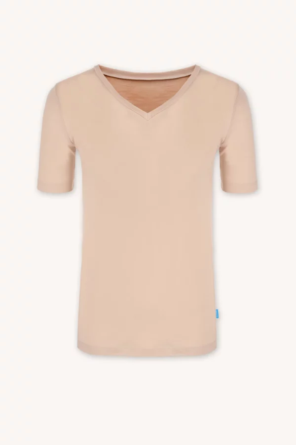 Merino SKIN spodní triko s krátkým rukávem a výstřihem do V pánské – tělové (135 g)