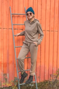 Merino tepláky dámské – mocha (250 g)