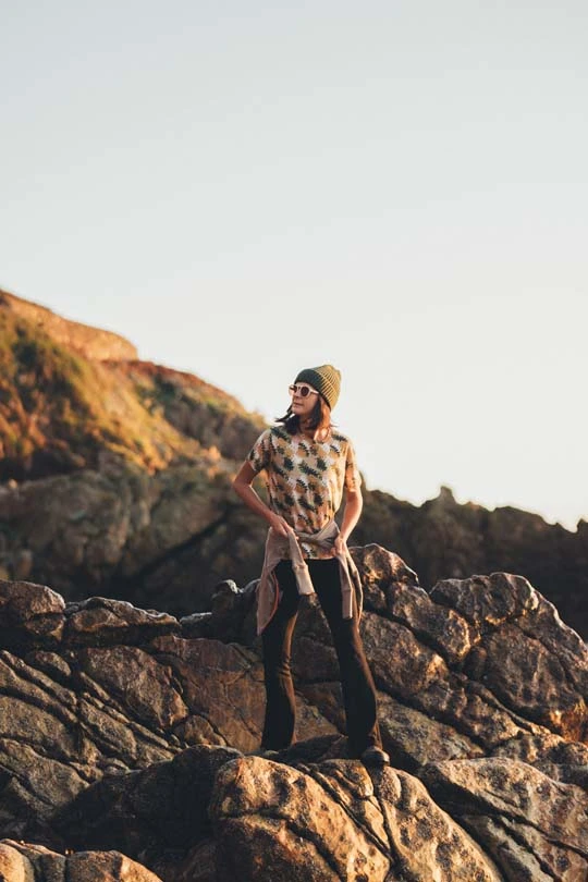 Merino tričko s krátkým rukávem dámské – oakie dokie (135 g)