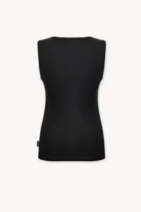 Merino SKIN tílko s výstřihem do V dámské – černá (135 g)