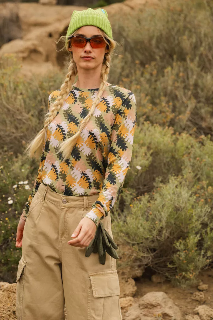 Merino tričko s dlouhým rukávem dámské – oakie dokie (135 g)