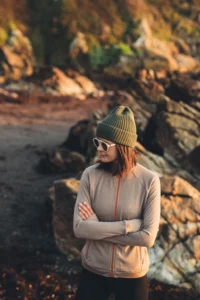 Merino mikina sportovní dámská – mocha (250 g)