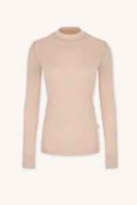 Merino tričko SKIN active s stojáčkem dámské – tělová (135 g)