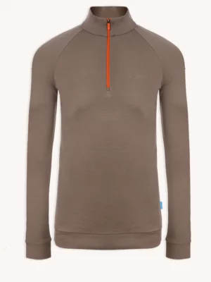 Merino mikina trekingová pánská – mocha (250 g)