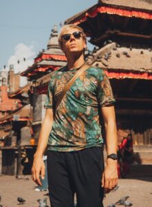 Merino tričko s krátkým rukávem pánské – green gorpcore (135 g)