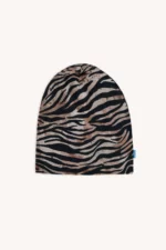 Merino čepice tenká – zebra (135 g)