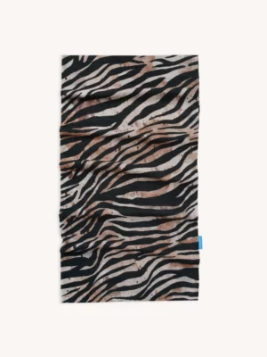Komin chusta z wełny merino zebra