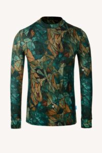 Merino tričko active se stojáčkem pánské – green gorpcore (135 g)