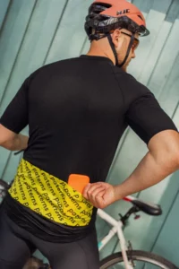 Merino cyklistický dres s krátkým rukávem pánský – černý (150 g)